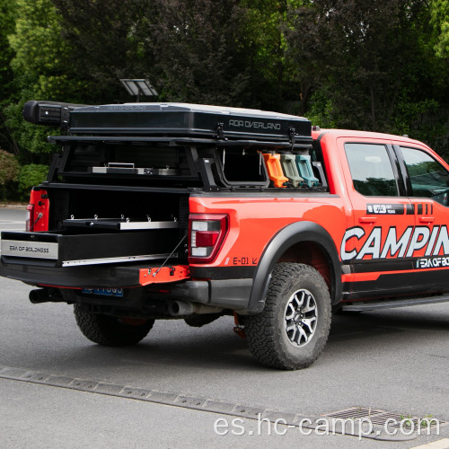 Sistema de cajón para camión con caja de bandeja deslizante para camioneta